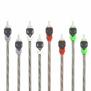 Raptor Pro Series R5RCA417 4-Channel Dual Twist RCA Cable 17 Feet 5.1M Metra Car
